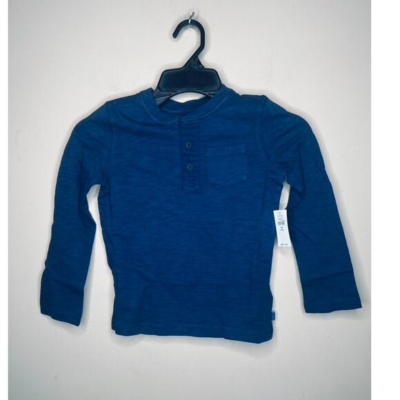 NWT GAP KIDS Pocket Henley in Navy Blue SIZE XS (4-5) - Picture 1 of 8